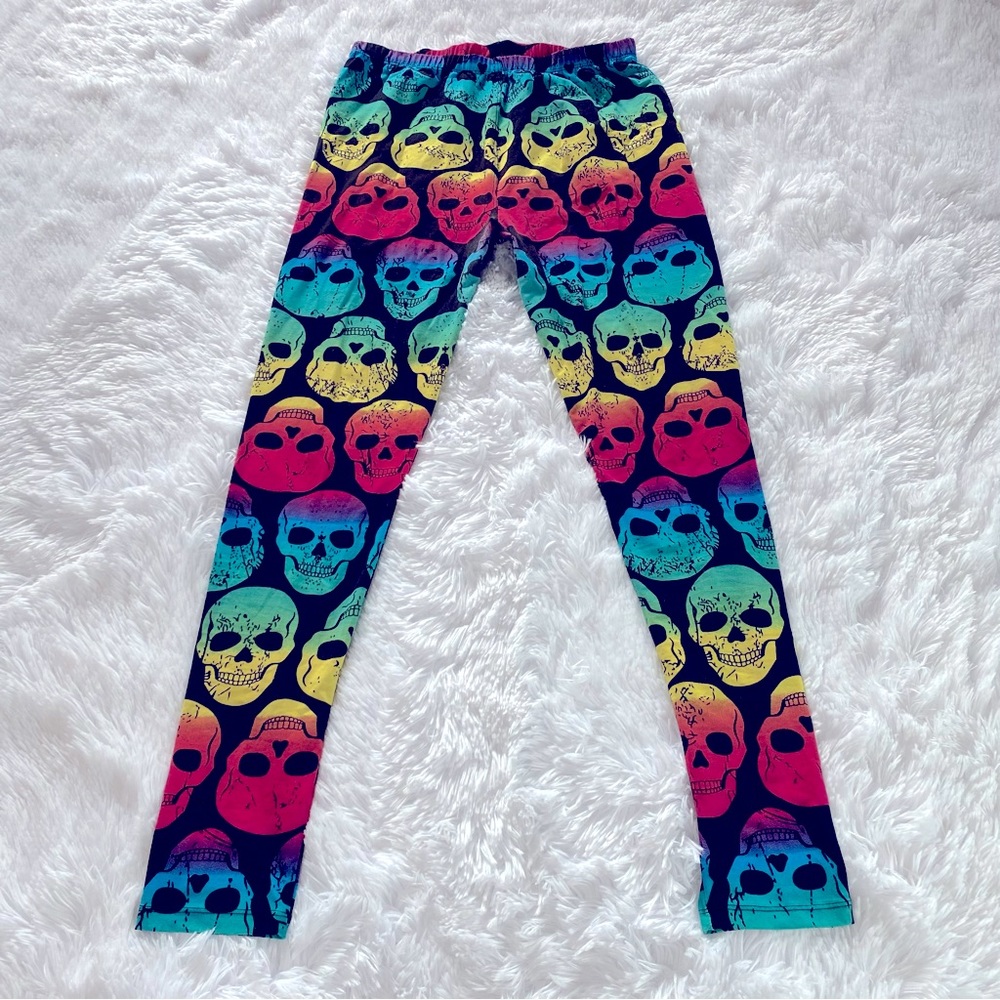 Eevee Rainbow Skull Leggings